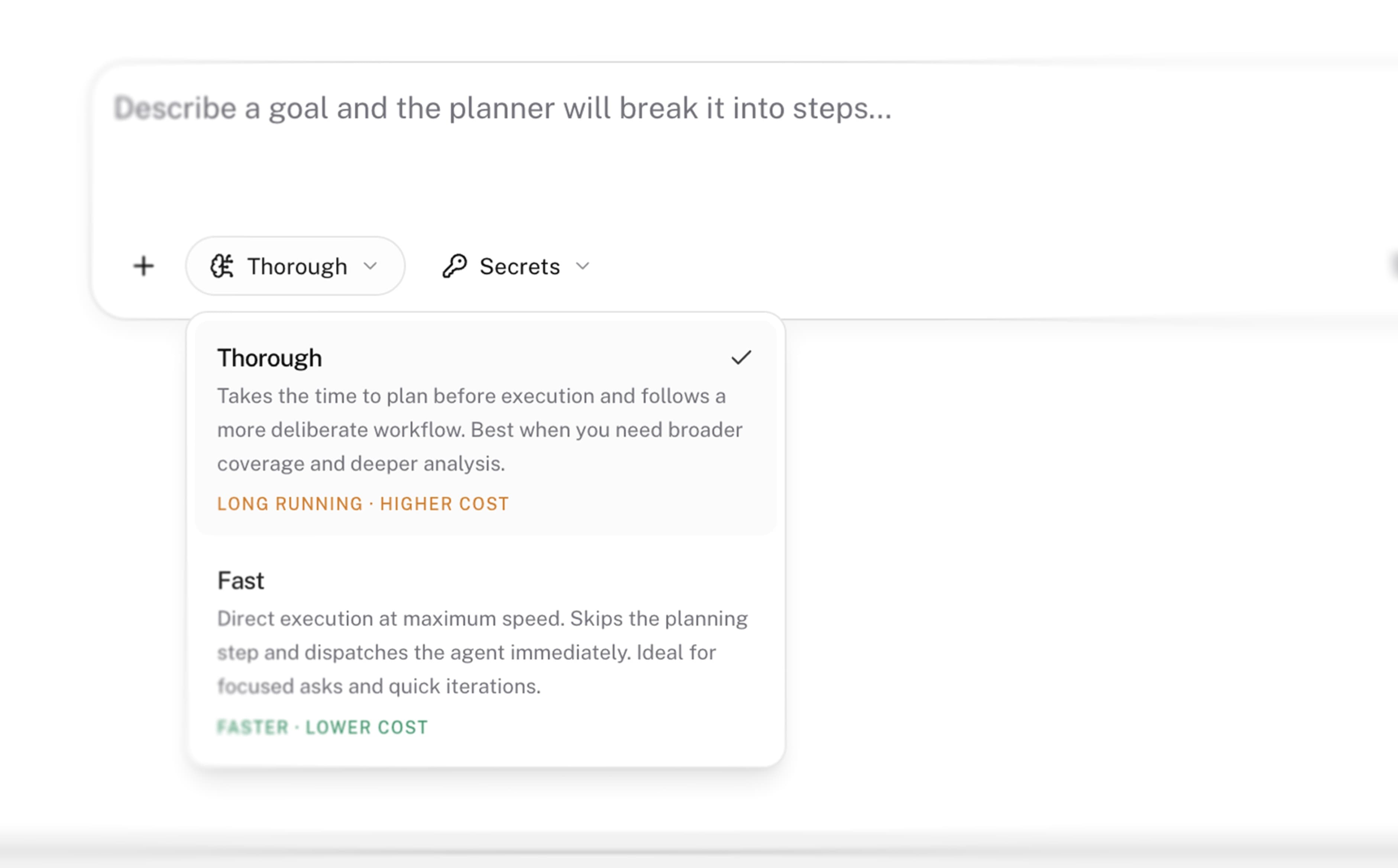 Thorough (plan) mode, issues module, and the red team operator
